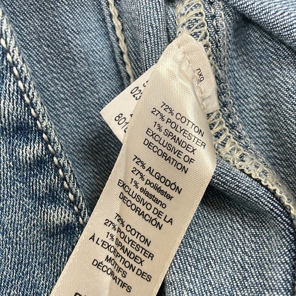 Chico's Denim Boho Fringe Cowgirl Vest Womens S Button Down 2 Pocket Blue Jacket - Picture 9 of 11